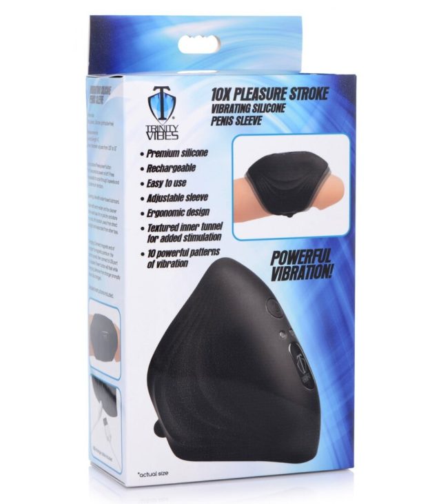 XR Vibes 10X Pleasure Stroke Vibrating Penis Sleeve - Image 4