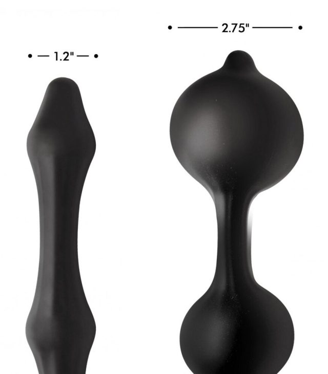 Master Series Devils Rattle Inflatable Anal Plug With Cock Ring - Image 3