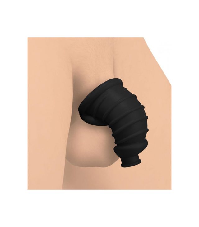 Master Series Dark Chamber Silicone Chastitys Cage - Image 2