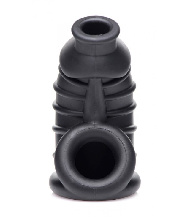 Master Series Dark Chamber Silicone Chastitys Cage - Image 3