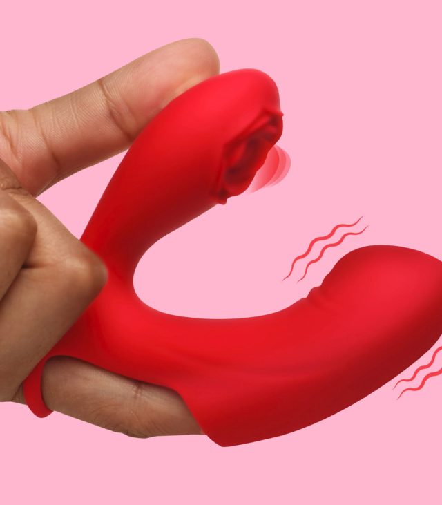 Rose Touch Pulsing Silicone Finger Vibrator - Image 2