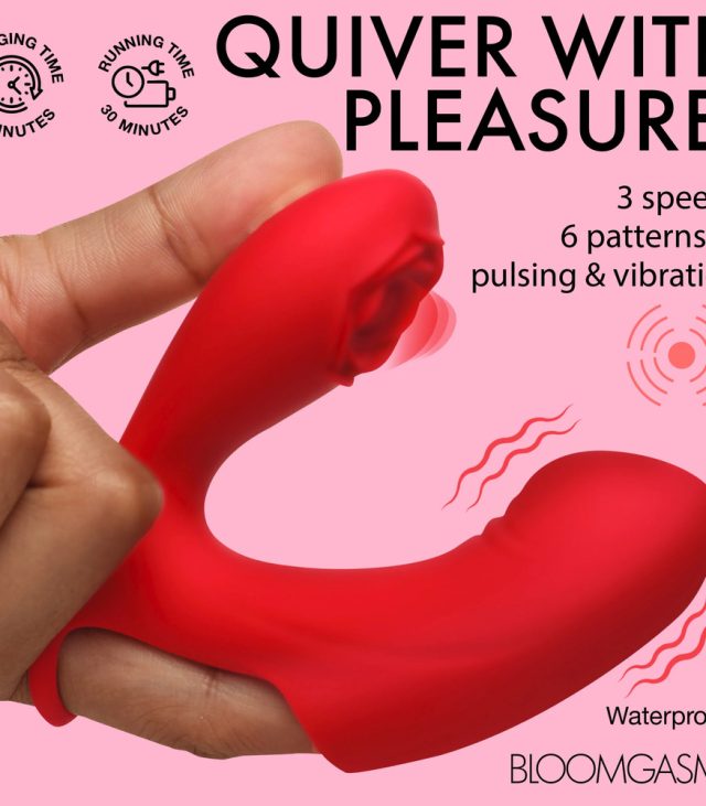 Rose Touch Pulsing Silicone Finger Vibrator - Image 4