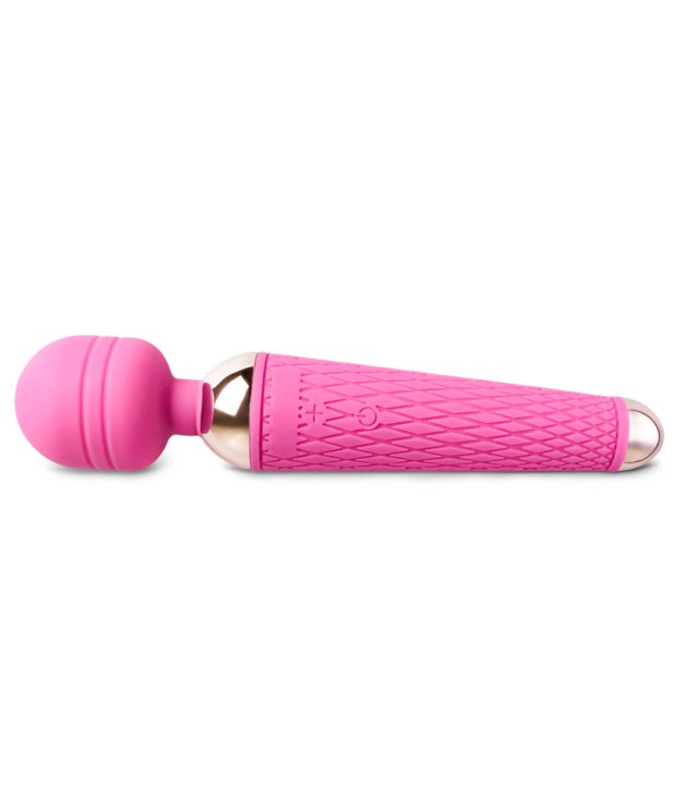 10 Speed Rechargeable Magic Wand Pink - Image 2
