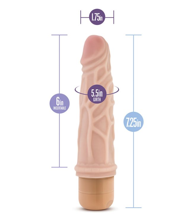 Dr. Skin Cock Vibe 3 Vibrating Cock 7.25 Inches - Image 4