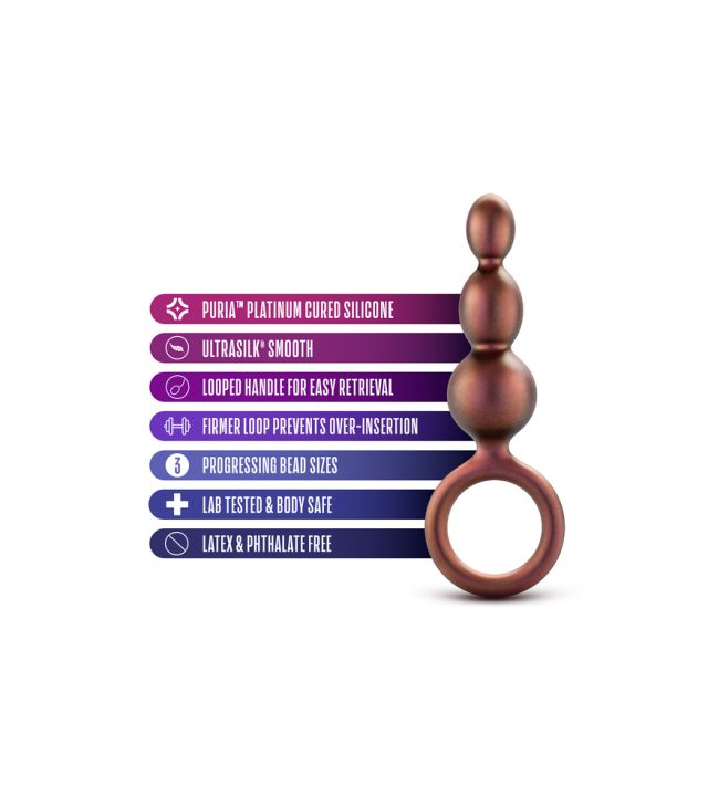 Anal Adventures Matrix Beaded Loop Butt Plug - Image 4
