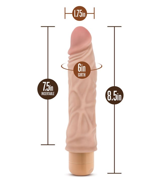 Dr. Skin Cock Vibe 10 Vibrating Dildo 8.5 Inches - Image 4