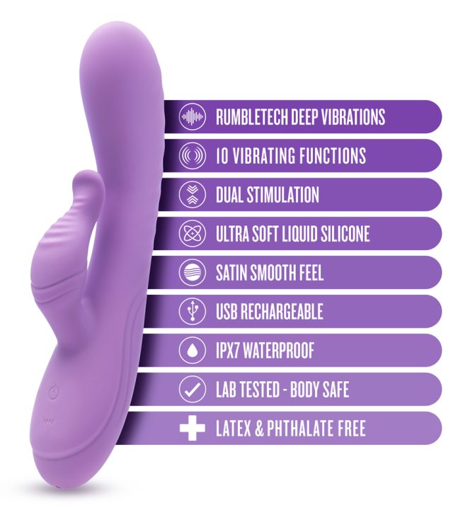 Blush Evelyn Powerful Dual Stimulator Vibe - Image 3
