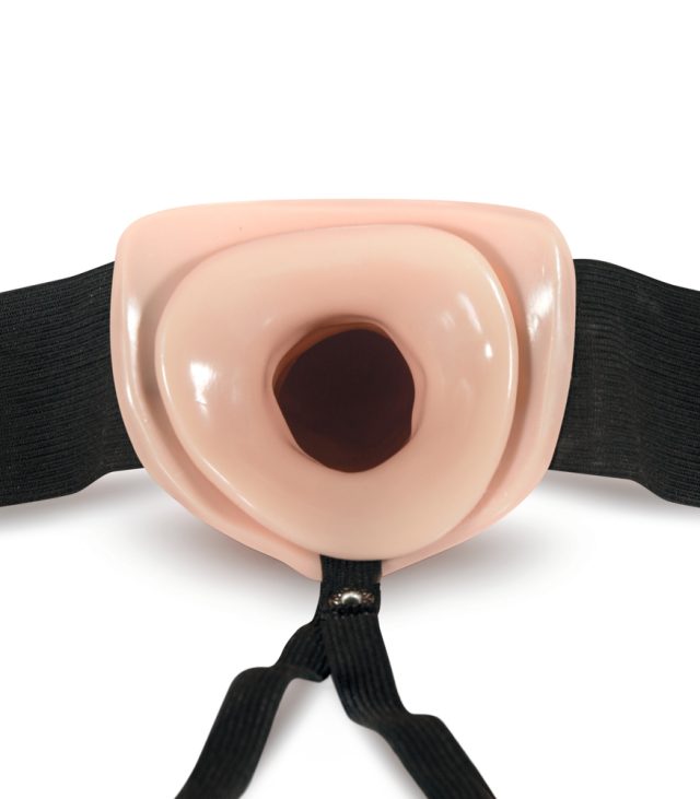 Dr. Skin Hollow Strap On 7 Inch Vanilla - Image 3