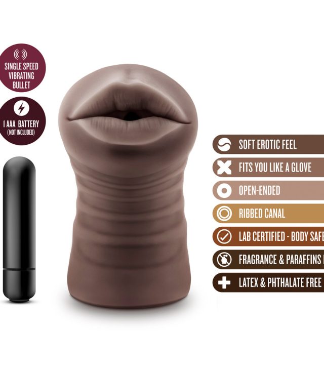 Hot Chocolate Heather Mouth Vibrating Masturbator - Image 2