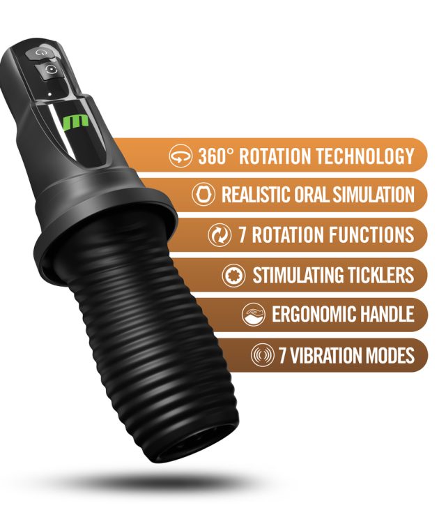 3RD Base Vibrating Rotating Masturbator - Image 2