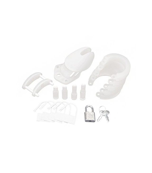 Blue Line Silicone Chastity Cage - Image 2