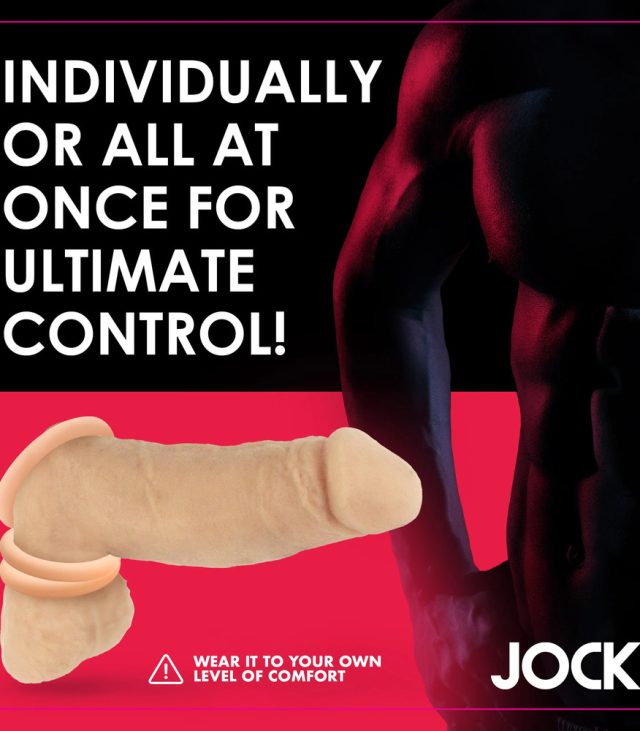 Jock Discreet Silicone Cock Ring Set - Image 2