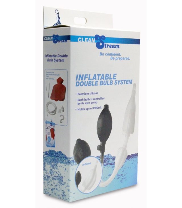 Clean Stream Silicone Inflatable Double Bulb Enema System - Image 4