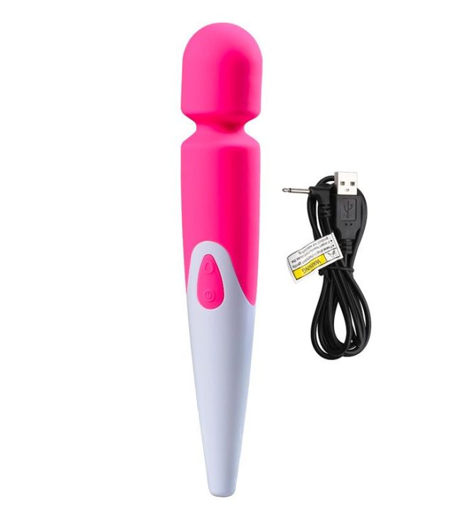 iWand 10 Speed Waterproof Rechargeable Wand Pink - Image 2