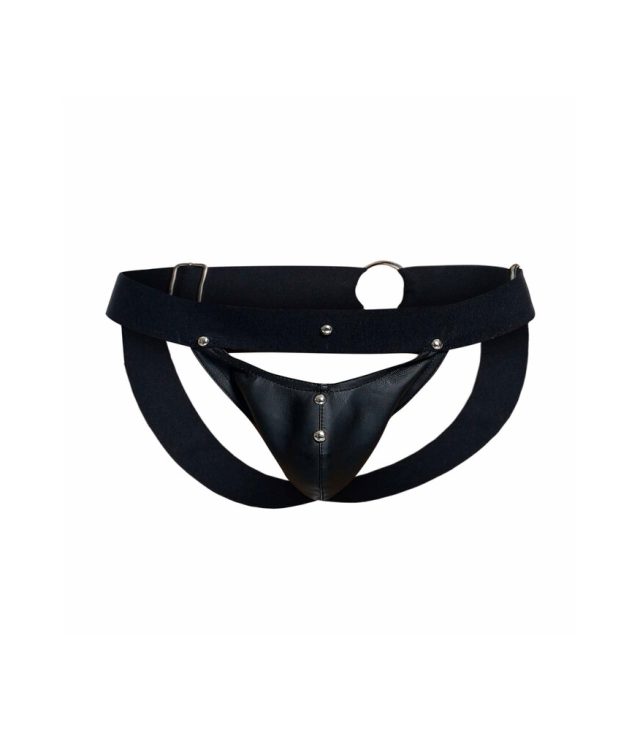 Male Basics Dngeon Peekaboo Jock Black One Size - Image 3