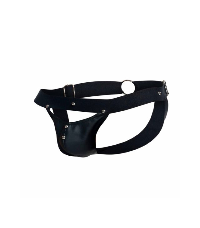 Male Basics Dngeon Peekaboo Jock Black One Size - Image 4