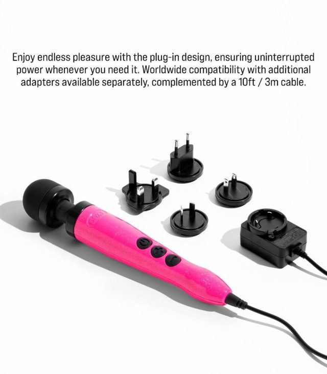 Doxy Die Cast Wand Massager 3 HOT PINK - Image 4