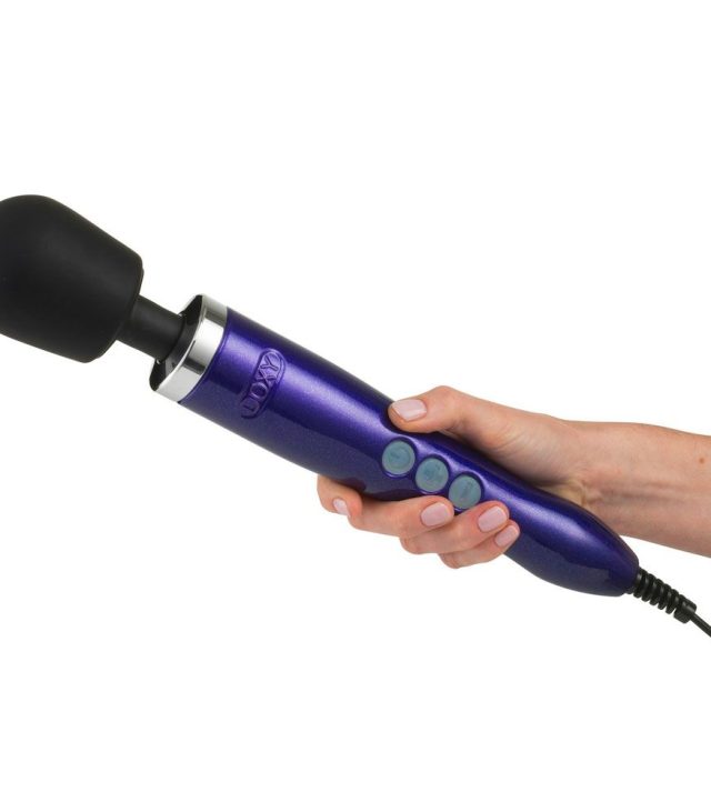 Doxy Die Cast Wand Massager PURPLE UK Plug - Image 3