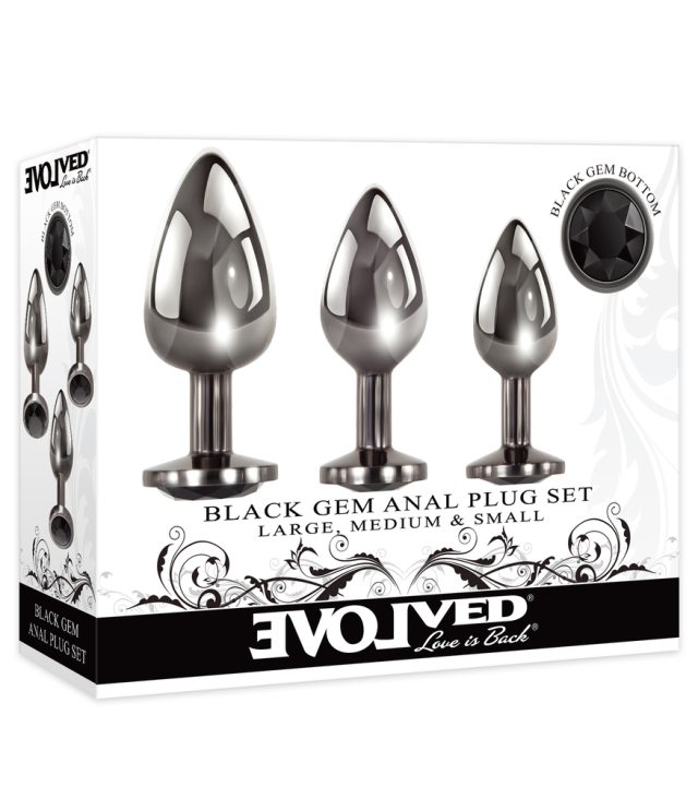 Evolved Black Gem Anal Plug Set - Image 4