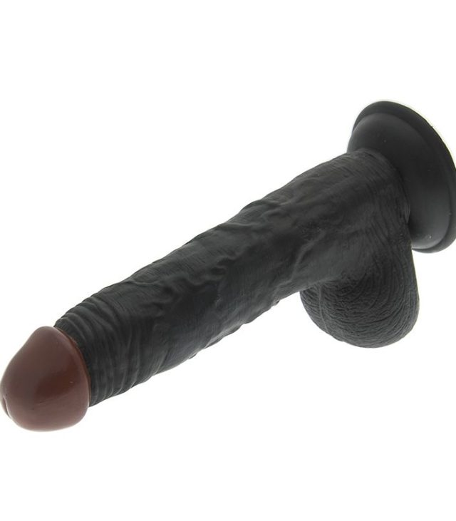Hoodlum 8.5 Inch Realistic Black Dildo - Image 4