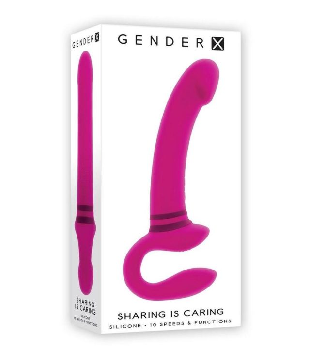 Gender X Sharing Is Caring Rechargeable Silicone Dual Vibrator - Image 4