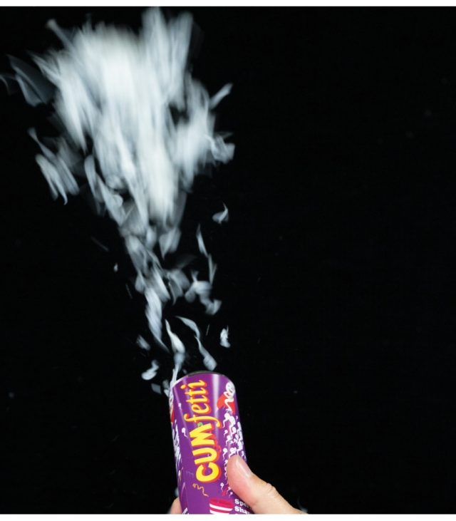 Cumfetti Sperm Shaped Confetti Party Popper - Image 2