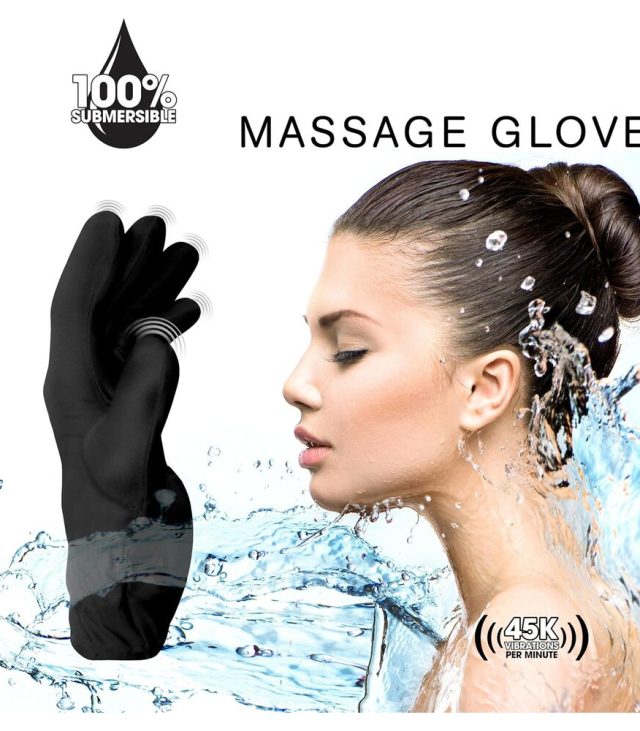 Fukuoku Vibrating Five Finger Massage Glove  Right Hand - Image 4