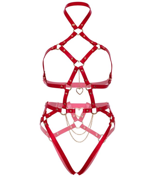 KINK Heart Ring Harness Teddy - Image 3