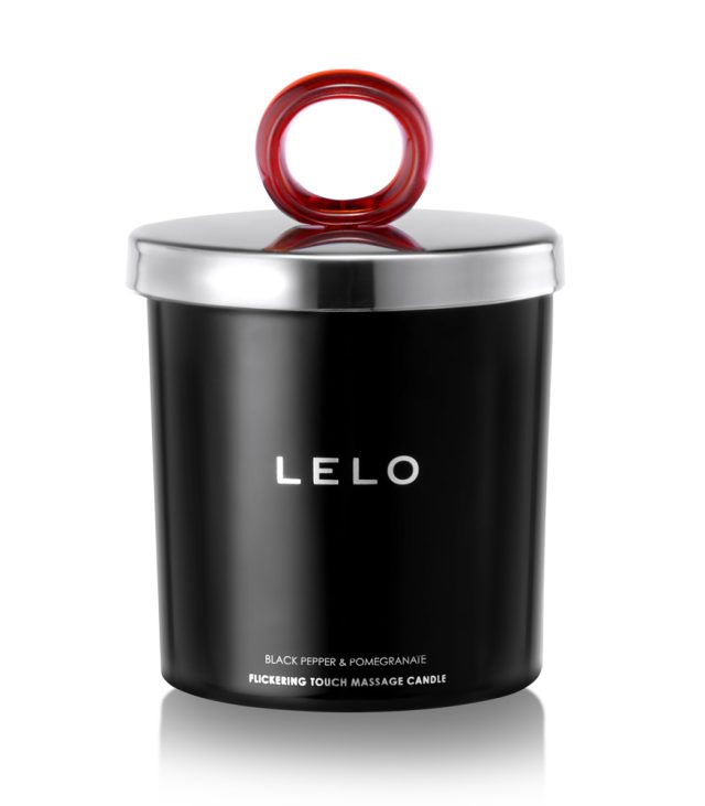Lelo Black Pepper And Pomegranate Flickering Touch Massage Candl