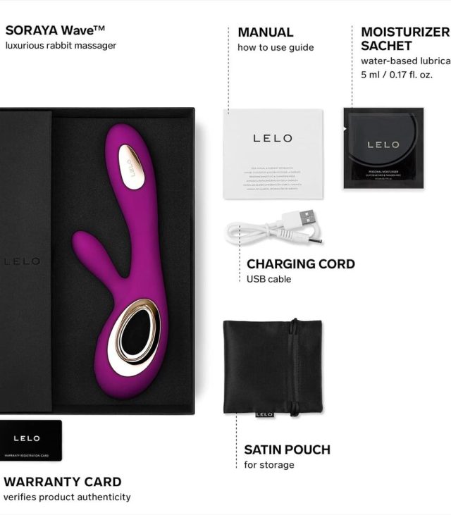Lelo Soraya Wave Rose Dual Waterproof Rechargeable Vibrator - Image 4