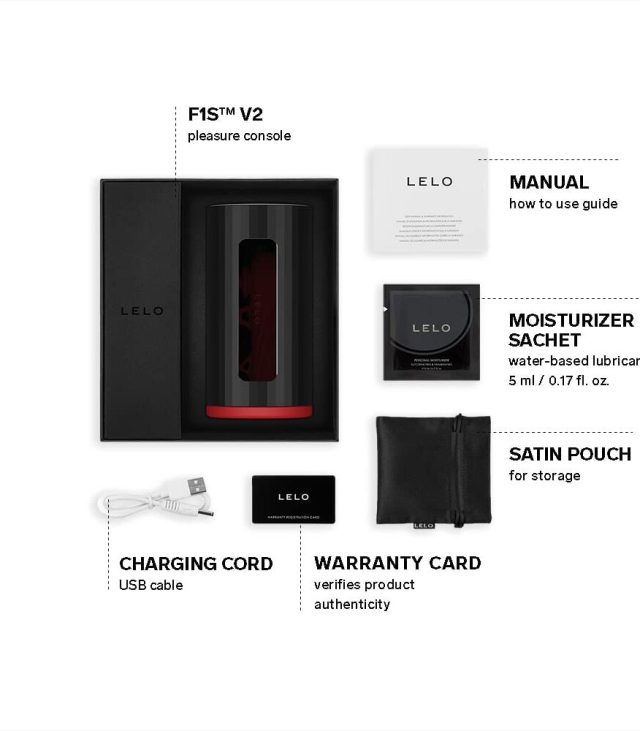 Lelo F1S V2X Masturbator Red - Image 3