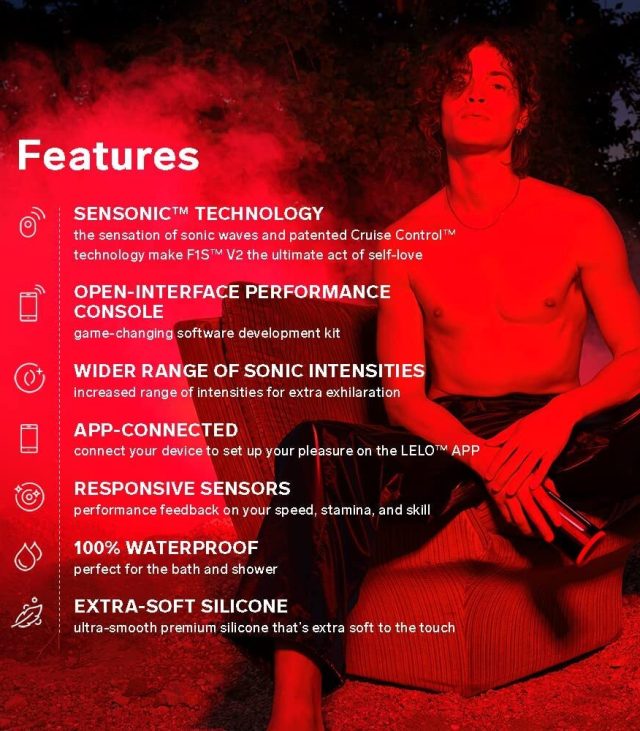 Lelo F1S V2X Masturbator Red - Image 4