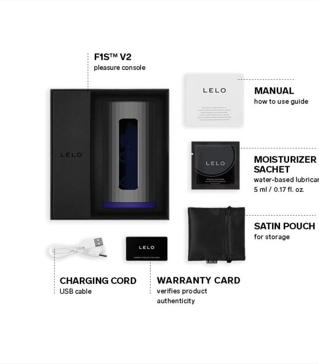 Lelo F1S V2X Masturbator Blue - Image 3