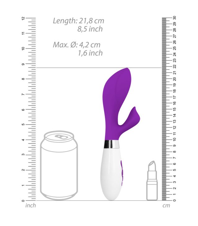 Achelois Rechargeable Vibrator Purple - Image 3