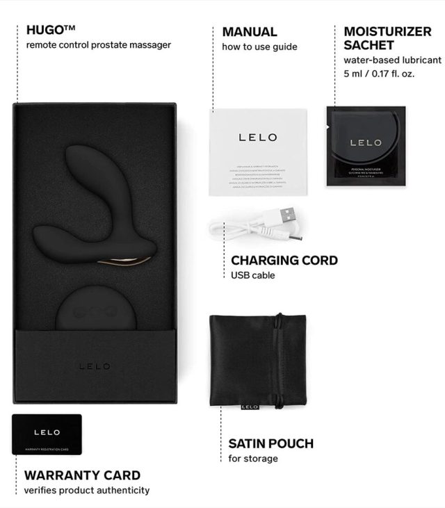 Lelo Hugo Luxury Prostate Massager Black - Image 3
