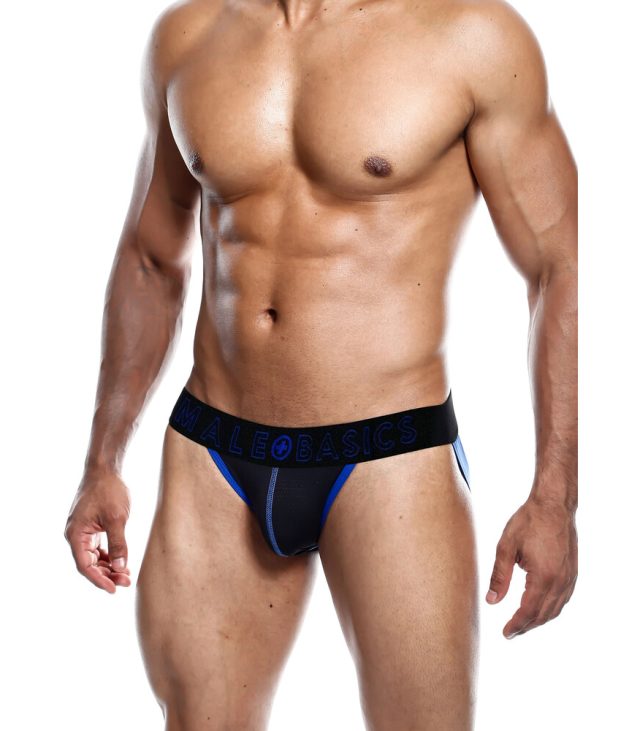 Male Basics Neon Jock Blue