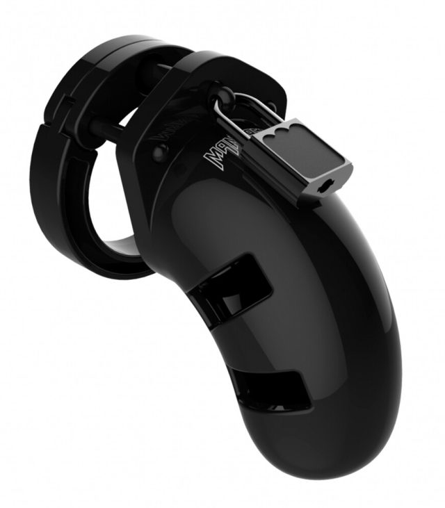 Man Cage 01 Male 3.5 Inch Black Chastity Cage