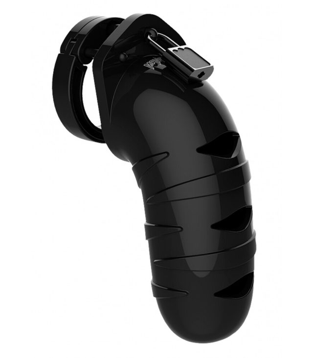 Man Cage 05 Male 5.5 Inch Black Chastity Cage