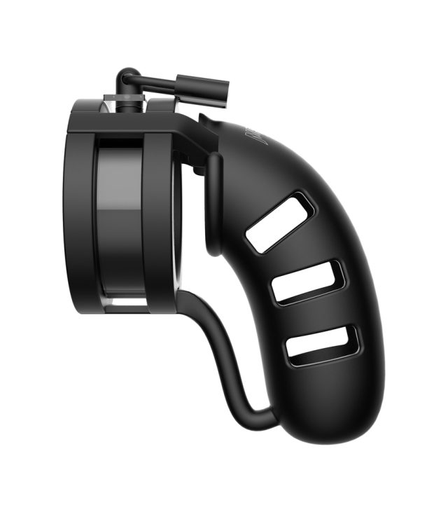 Man Cage 19 Male 4.5 Inch Chastity Cage With Ball Splitter - Image 2