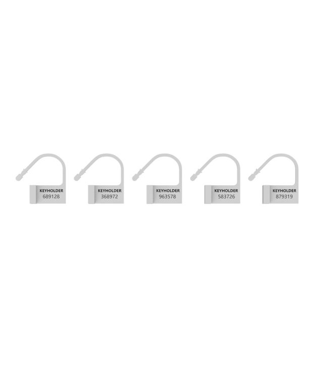 Man Cage White Spare Locks x5