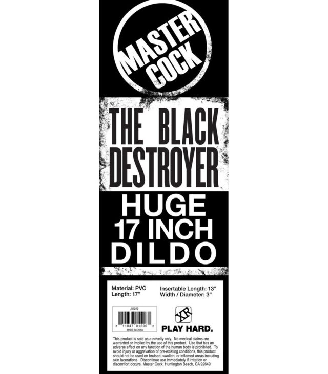 XR The Black Destroyer Huge Suction Cup Dildo - Image 4
