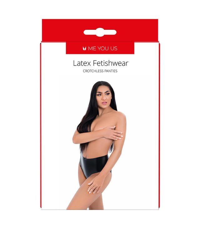 Me You Us Latex Crotchless Panties - Image 3
