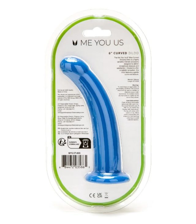 Me You Us 6 Inch Curved Silicone Dildo - Image 4