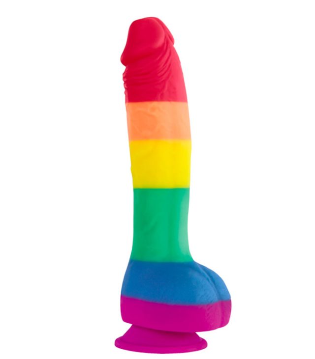 Colours Pride Edition 8 Inch Realistic Silicone Dildo With Balls