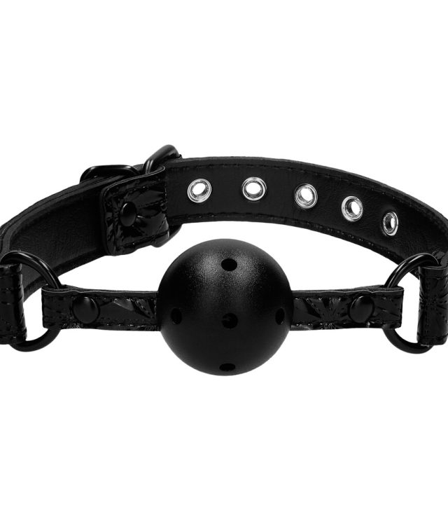 Ouch Breathable Luxury Black Ball Gag
