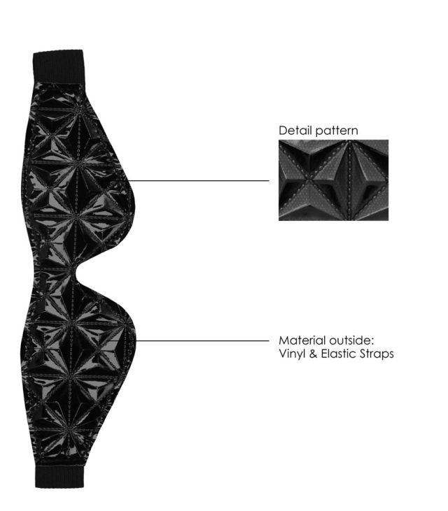 Ouch Black Luxury Eye Mask - Image 2