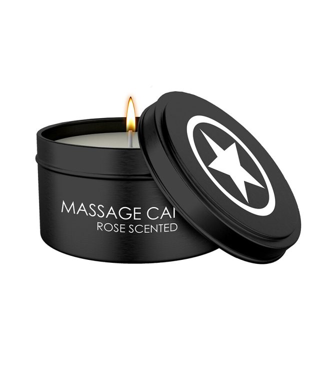 Ouch Massage Candle Rose Scented 100g