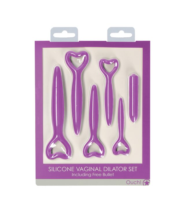 Ouch Silicone Vaginal Dilator Set Purple - Image 4
