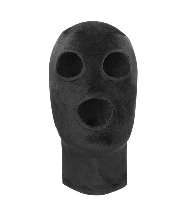 Ouch Velvet Mask With Eye And Mouth Opening