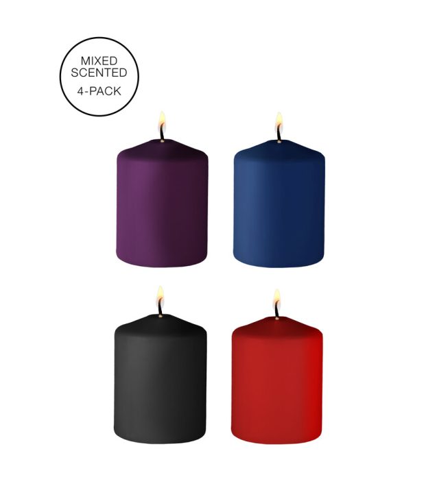 Ouch 4 Pack Of Mixed Scented Tease Candles